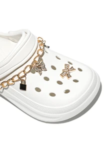 HOEASE Girls Cute Clog Shoes, EVA Non-Slip Soft Sole Comfortable Beach Gardening Shoes Suitable For Boys And Girls, All Season Outdoor Travel And Home Wear - White - View 3