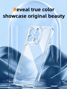 适用于 17e/16e/17/16/15/14/13/12/11 Pro Max SE 8/7/6 Plus 的透明 TPU 防震手机壳，防黄变摄像头镜头保护，精准按键，完美握感，经久耐用，是馈赠亲朋好友的理想之选。 - 無色 - 查看 10