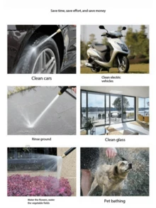 一套5件家用高压水枪，适用于花园清洁、浇水、洗车等用途。 - A - 查看 8