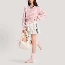 Áo thun dài tay dáng suông adidas Originals SMOCKED JERSEY TOP phong cách thường ngày, chất liệu dệt kim xếp ly, dáng rộng, thích hợp cho nữ. - Màu Hồng baby - Xem 3