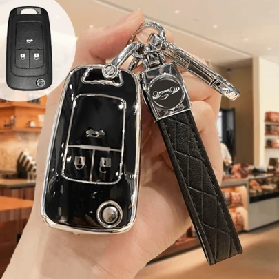 A Set Of TPU Key Fob Covers With Car Key Chain Lanyards, Suitable For Vauxhall Astra J, Insignia A, Meriva B, Zafira C, Mokka, Chevrolet Orlando, Aveo And Other Models, Car Accessories, Bag Charms, Backpack Decorations, Suitable For School, Cute Gothic Y2K