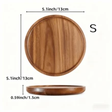 High Quality Wooden Pizza Tray - Premium Serving Platter With Handles, Kitchen Tray, Food Tray, Charcuterie Board, Plate, Suitable For Homemade Pizza, Cutting Fruits & Vegetables, Bread, Appetizers, Snacks, Breakfast, Cheese And Cutting Board, Baking Supplies, Kitchen Utensils, Kitchen Accessories, Holiday Gift - View 7