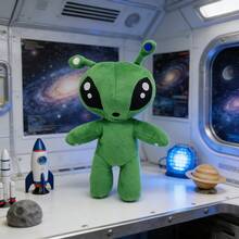 Búp bê nhồi bông người ngoài hành tinh màu xanh lá cây, gối nhồi bông hình sinh vật ngoài hành tinh mềm mại, đồ trang trí nhà cửa, quà sinh nhật và Giáng sinh cho trẻ em, đồ trang trí phòng cho fan anime. - màu xanh lá - Xem 7