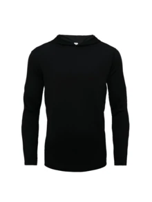 Men's 4-Pack Hooded Long Sleeve T-Shirts, Polyester Micro Mesh, Breathable Quick-Dry Active Tee - 黑/灰/酒紅/藏藍 - 查看 2