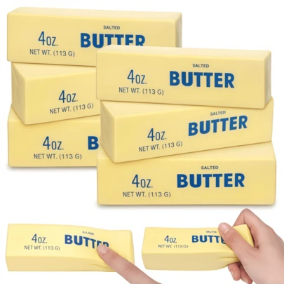 6pcs Cream Yellow Slow Rebound Soft Cute Toys, Taba Soft Cute Toys, Cream Squeeze Toys, Stress Balls, Relieve Stress And Restlessness For ADHD Patients, Party Favors, Birthday Gifts, Classroom Rewards, Ideal Gifts For Autism Patients