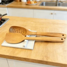 3-Compartment Utensil Holder, Heat-Resistant Soup Ladle Rack, Suitable For Kitchen Countertop, Non-Slip Drip Tray, Made Of PET Hard Material, Holds Spatulas, Spoons, Tongs, Ladles, Sturdy Cooking Utensil Rack, Protects Countertop, Easy To Clean, Dishwasher , Compact Space-Saving Design, No Oil Or Sauce Drip Tray - Multicolor - View 2