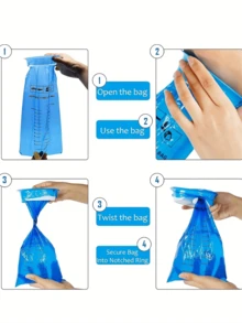 15/10/5/1件/套 车载一次性呕吐袋、垃圾袋、旅行晕车袋、加厚防漏垃圾袋，适用于晕车、孕妇、自驾游、航空旅行、宠物粪便收集等场景 - A - 查看 5