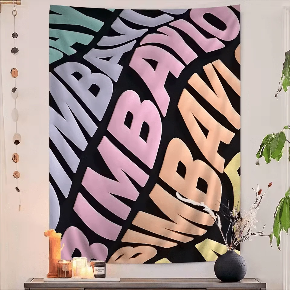Fashion B-B-BimbaeS L-LolaeS Anime Tapestry Hanging Tarot Hippie Wall Rugs Dorm Home Decor (5) - 主圖顏色 - 查看 1