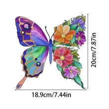 1 pièce d'art sur le thème du papillon, convient pour la décoration de jardin, la décoration de la maison, peut également être utilisée comme cadeau pour la fête des mères, Thanksgiving ou Noël - Papillon - Voir 6