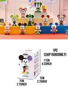POP MART Disney Mickey Reimagined Series: Mickey Meets Pixar Blind Box Figurine, Toy Story Themed Collaboration, Features Fantastical Character Designs, 3.54-3.94 Inch PVC/ABS Detachable Magnetic Outfits, Carefully Crafted Interchangeable Fashion Details, Collectible Series, Ideal Gift For Mickey Fans, Pixar Enthusiasts, Blind Box Collectors, And IP Crossover Lovers - Multicolor - View 13