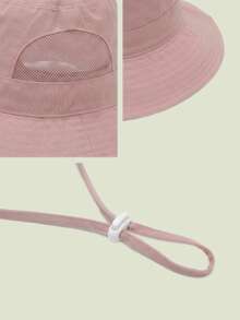 儿童宽檐遮阳帽，透气网眼内衬，可调节防风带，适合3-8岁女孩 - 1PC - 查看 6