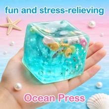 New 3D Cartoon Cube Squishy Toy, Realistic Soft Squeeze Fidget Toy With Endless Press Design, Stress Relief Sensory Desk Toy For Teens And Young Adults, Fun Novelty Decoration, Party Favor And Creative Gift Idea, Christmas Holiday Gifts - 1個 - 查看 12