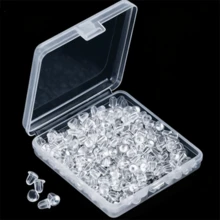 100/200/500个装耳钉后塞，柔软透明安全耳钉后塞，耳钉耳钩/耳环专用垫片/止动器/离合器塞替换件，无刺激性柔软透明耳钉后塞 - Earring Backs - 查看 10