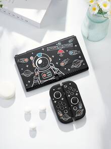 New Switch2 (2025) Game Console Accessories, Astronaut Pattern Protective Case, Suitable For Switch2, Switch NS/Switch OLED/Lite, Switch Game Console Accessories, Storage Bag, Switch Protective Case, Romantic Gift For Switch Players - Multicolor - View 2