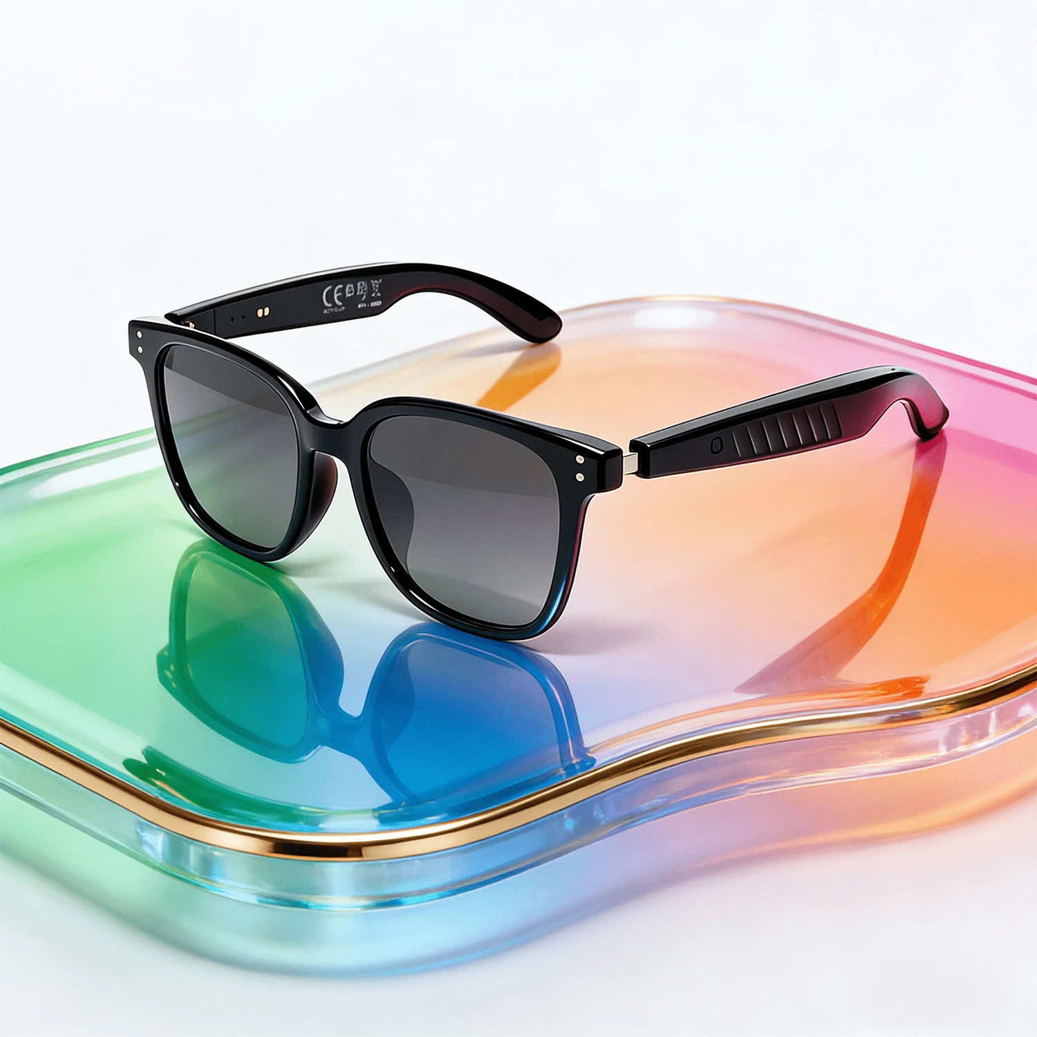 Hvesbsfsy 新款多功能音频眼镜，AI 智能眼镜，支持 151 种语言的实时翻译，配备内置麦克风和扬声器，以及 55mAh*2 独立电池。 - 查看 1