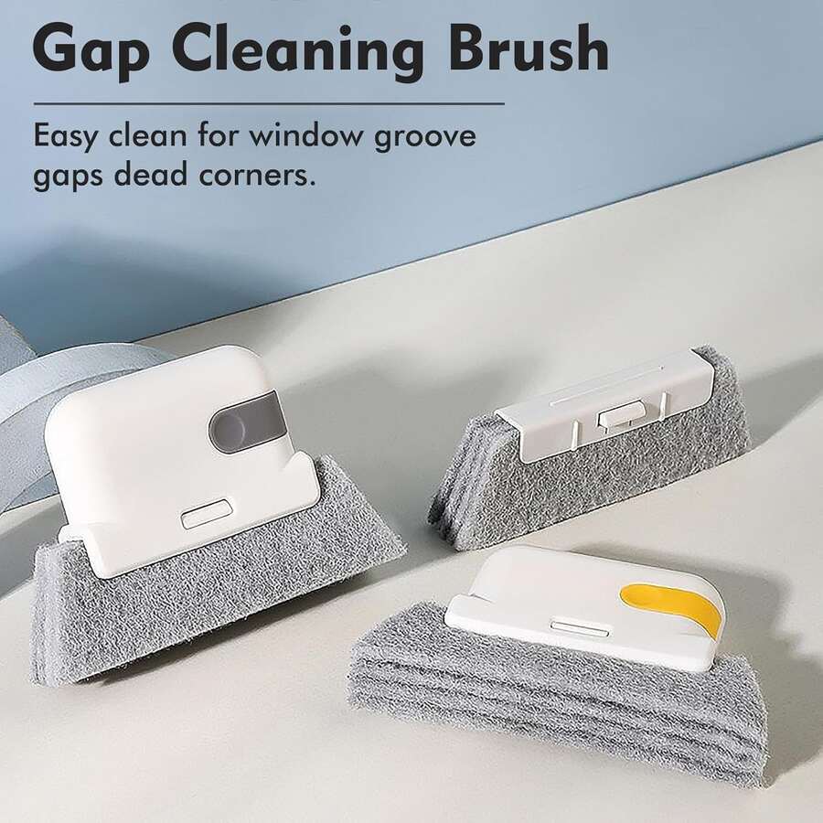 3 Pcs Easily Clean Small Gaps And Frames With The Universal Window Track Cleaning Brush - Perfect For Kitchen Countertops And More! - Cleaning Brush - View 1