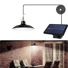1pack Outdoor Solar-Powered Pendant Light, With Dimmable, Timer, Solar Powered Hanging Light For Barn, Garden, Patio, Garage, Wall-Mounted, Light Sensor, Garage Lighting, IP44 Automatic Sensor-Activated Lighting. - Chandelier - View 8