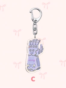 1个/7个卡通亚克力钥匙扣，K-Pop ARMY主题吊坠，包含ARIRANG、橘子、紫色鲸鱼、Take Two、希望和无限爱心图案，可爱包包挂饰及粉丝周边。送给男友、女友、家人、老师的理想礼物，派对礼品及ARMY主题手机装饰。 - 彩色 - 查看 5