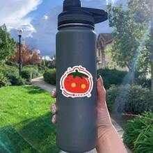 Cute Blush Tomato Cartoon Print Stickers, Energetic Girl Style Phone Case Decorative Stickers, Waterproof Vinyl Stickers - Durable Matte Surface, Self-Adhesive Bumper Stickers, Suitable For Cars, Windows, Laptops, Trucks, Water Bottles - Multi-Functional Durable Design, Car Stickers - Vinyl - View 8