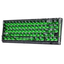 ATTACK SHARK Teclado de juego con cable R68 HE de fibra de carbono, 8000Hz de activación rápida, precisión de 0.005mm RT, 68 teclas con interruptor magnético, activación ajustable, pulsación táctil, iluminación RGB para PC - Ver 11