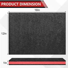 1pc Storystore Foam Tool Box 16 X 12 X 1 Inch, Customizable Foam For Storage Boxes, Polyurethane Storage Boards, Drawer Liners Storage Tool Box Organizer, Cuttable Polyurethane Foam Pad For Storage Box Lining, Craft Foam For Camera Tool Box Storage (16 X 12 X 1 Inch, Red, Black) - A - View 4