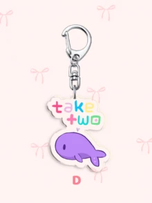 1个/7个卡通亚克力钥匙扣，K-Pop ARMY主题吊坠，包含ARIRANG、橘子、紫色鲸鱼、Take Two、希望和无限爱心图案，可爱包包挂饰及粉丝周边。送给男友、女友、家人、老师的理想礼物，派对礼品及ARMY主题手机装饰。 - 彩色 - 查看 13