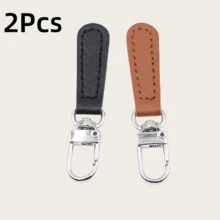 Lengüeta desmontable para cremallera con cuero, cremallera de cuero y metal reemplazable, para bolsos, ropa y diversas cremalleras - multicolor - Ver 26
