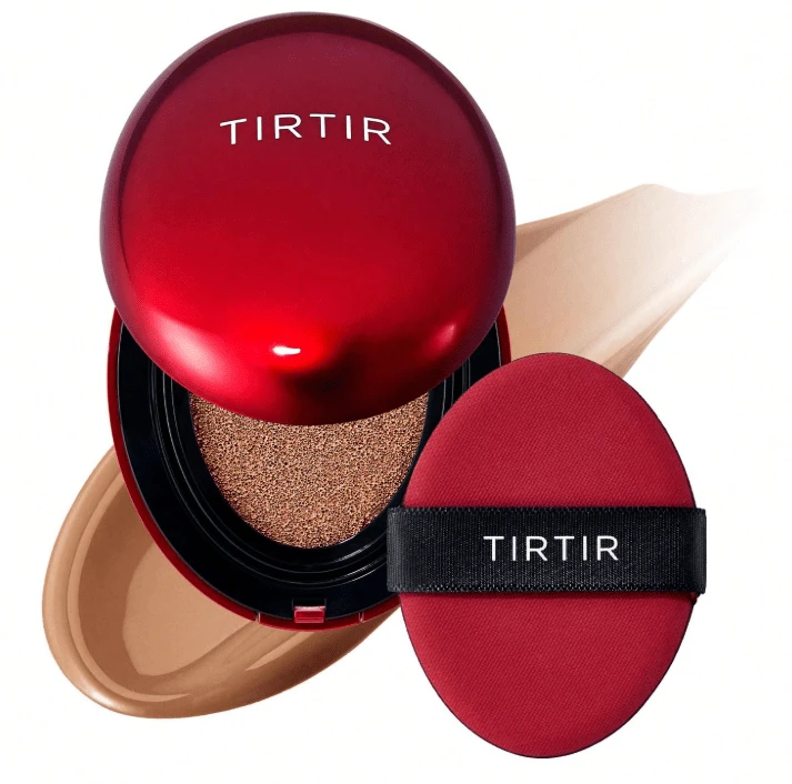 TIRTIR 韓国クッションファンデーション ミニサイズ マスクフィット レッドクッション 4.5g クッションファンデーション フルカバー ベースメイク サテン仕上げ 密着メイク - 37C アーモンド - チェックする 1