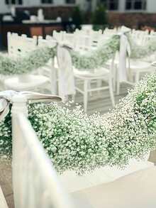 20/10/1 Piece Artificial Breathable Flower Bouquet - 20 Bunches Baby's Breath, Suitable For Wedding Decoration, Party Tablecloth Design, Hotel Decoration, Floral Design. The Artificial Baby's Breath Flowers Have Realistic Texture, Suitable For Anniversary, Wedding, Engagement, Hotel And Other Occasions - White Baby's Breath - View 8