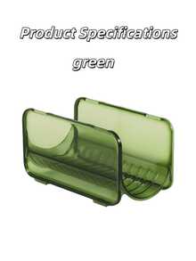 1pc Stain-Free Kitchen Solution: Transparent Countertop Cling Film And Paper Towel Holder - Multicolor - View 5