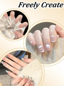 1/2/3件套猫眼美甲磁性工具套装 - X形和心形磁棒，带强力磁条，适用于DIY沙龙3D猫眼凝胶指甲油美甲 - 彩色 - 查看 8