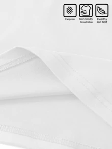 Disney Playful Stitch Reading Picture Book With Cute Duckling Print Baby Top, 6M-3Y, Soft, Skin-Friendly, Sweat-Absorbent, Breathable, New Summer Style, Round Neck Casual T-Shirt For Babies. Can Be Paired With Wide-Leg Jeans, Cargo Shorts, Casual Sweatpants, Or Athletic Leggings. Suitable For Theme Park Visits, Family Trips, Daily School Activities, Outdoor Parties, Birthday Parties, Weekend Outings, Outdoor Play, Camping Picnics, Neighborhood Walks, Shopping Malls And Supermarkets, Outdoor Activities, Physical Education Classes, Summer Camps, Back-To-School Season, Family Vacations, And More. Fantasy Animated Lilo & Stitch Reading Picture Book + Cute Duckling Print, Breathable, Sweat-Absorbent, Skin-Friendly, Comfortable Outfit For Babies And Toddlers For Summer Outdoor Camping And Picnics. - 白色 - 查看 7