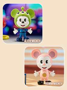 POP MART Disney Mickey Reimagined Series: Mickey Meets Pixar Blind Box Figurine, Toy Story Themed Collaboration, Features Fantastical Character Designs, 3.54-3.94 Inch PVC/ABS Detachable Magnetic Outfits, Carefully Crafted Interchangeable Fashion Details, Collectible Series, Ideal Gift For Mickey Fans, Pixar Enthusiasts, Blind Box Collectors, And IP Crossover Lovers - Multicolor - View 6