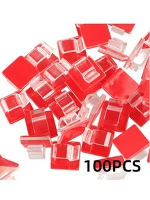20 clip adesive per cavi da esterno, adatte per clip di luci natalizie, clip decorative, ganci autoadesivi, organizzatori di cavi e accessori per luci fatate - Bianco - Visualizzare 8