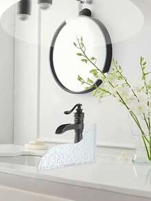 Tấm chắn nước bằng acrylic cho bồn rửa nhà bếp, bồn rửa chén, tấm chắn nước bắn vào mép bồn rửa mặt, dụng cụ chống bắn nước. - Nhiều màu - Xem 2