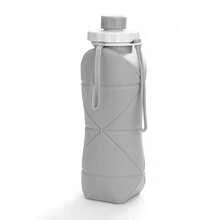 600 ml wysokiej jakości kubek podróżny, silikonowa składana butelka na wodę, duża pojemność, przenośna butelka sportowa na zewnątrz, odporny na ciepło, kreatywny składany kubek - Wielokolorowe - Zobacz 13