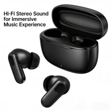 真无线蓝牙耳机 - 兼容苹果和安卓设备，内置麦克风，防汗，续航长达 24 小时 - 白色 - 查看 1