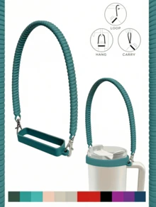 1 dây đeo bình nước mềm mại và bền chắc - Dây đeo bình nước bằng silicon - Phù hợp với hầu hết các loại bình nước từ 8-40oz - Phụ kiện bình nước - Nhiều màu - Xem 2