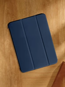 Tablet Protective Case For Samsung Galaxy Tablet/ Pad, Anti-Drop Protection, Ultra-Thin Design/Smart Stand/Auto Wake, Suitable For Apple Mini 4/5/6, 9.7/10.2/10.5 Inch, Air 4/5/6, 10th/11th Gen 10.9 Inch, Pro 11 Inch, Air 11 (M2), Air 13 And Pro 11 (M4) - Navy Blue - View 3