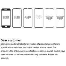 XINHONGYU 2 Sets Apple Full Screen Silk-Printed High-Definition Anti-Scratch Tempered Glass Screen Protector - Black - View 8