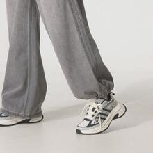 adidas 三葉草 牛仔純色百搭速乾運動長褲 女裝 - 淺麻灰 - 查看 6