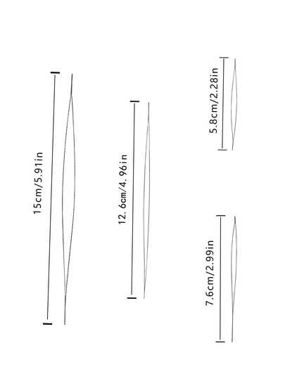 Bộ 5 kim xâu hạt, 4 kích cỡ kim có lỗ mở 5cm/7cm/12cm/15cm, kim có lỗ lớn, kim làm vòng tay, phụ kiện làm trang sức.