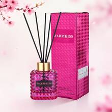 Warmkiss Pink Lady Flameless Fragrance Diffuser, Rattan Reed Diffuser, Fragrance Oil, Long-Lasting Floral Fruity Scent, Home Fragrance - Pink Lady - View 2