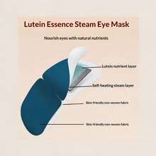 10/50pcs Astaxanthin Steam Eye Mask, Relieve Eye Fatigue, Improve Sleep, Breathable One-Time Use Heated Eye Mask, Unscented, Suitable For Men And Women - A - View 3