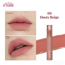 ETUDE Fixing Tint Lip - Watercolor Matte Lip Gloss, Moisturizing & Smudge-Proof Formula, Waterproof & Long-Lasting, Korean Vegan Certified, Blurring Liquid Lipstick - 08 Dusty Beige - View 1