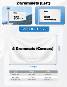 1pc 2D Flat Banner | American 250th Anniversary (1776-2026) Eagle And American Flag Design, Polyester Large Garage Door Cover, Suitable For July 4th Independence Day Indoor And Outdoor Event Decoration - C - 查看 3