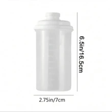 1/3 chai nhựa có nắp đậy kín 450ml kèm vạch chia, cốc đong chất tẩy rửa trong suốt. - Màu trong suốt - Xem 2