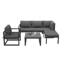 Outdoor Table & Chair Sets - Grey - View 1