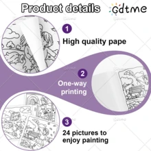 GDTME Sách tô màu 24 trang, một mặt, nhiều màu sắc, chủ đề Phù thủy nhỏ huyền diệu, bìa giấy ngọc trai, giấy bên trong 120g, thích hợp làm quà tặng cho Ngày của Mẹ, Lễ Tạ ơn, Ngày Valentine, Ngày Phép thuật, Ngày của Cha, Năm mới và các bữa tiệc sinh nhật, giúp giảm căng thẳng và bước vào thế giới kỳ diệu. - GY-486 - Xem 7
