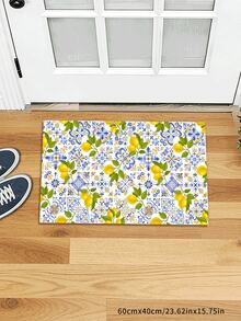 1 tấm thảm nhà bếp vải nỉ họa tiết quả chanh, mềm mại và thoải mái, dễ chăm sóc, có thể giặt bằng máy, thích hợp cho nhà bếp, phòng tắm, phòng học, lối vào, giúp giảm mệt mỏi thị giác, mang đến bầu không khí thư giãn cho căn phòng của bạn - Nhiều màu - Xem 5